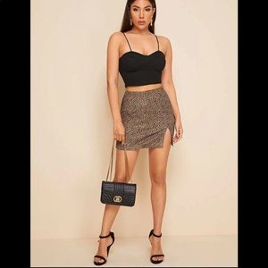 Dalmatian print skirt 🤎